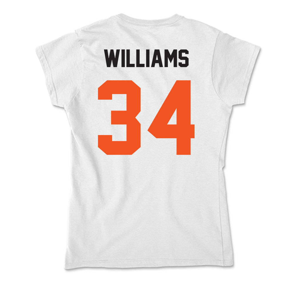 Oklahoma State - NCAA Women's Basketball : Landry Williams - Soft Style Women’s T-Shirt-1