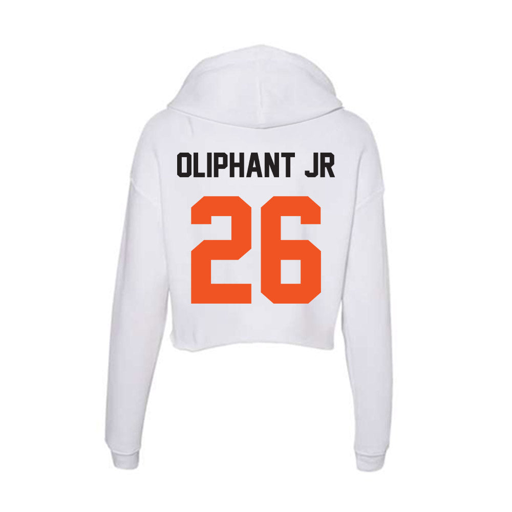 Oklahoma State - NCAA Football : Jacobi Oliphant jr - Women's Crop Fleece Hoodie-1