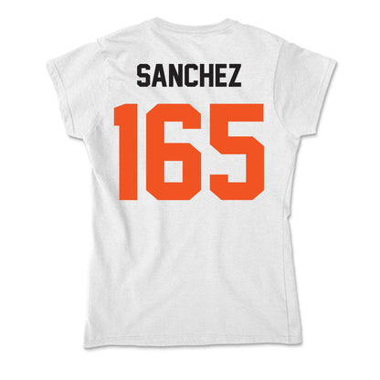 Oklahoma State - NCAA Wrestling : Joey Sanchez - Soft Style Women’s T-Shirt-1