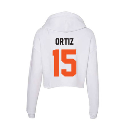 Oklahoma State - NCAA Baseball : Avery Ortiz - Women's Crop Fleece Hoodie-1