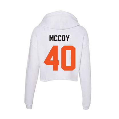 Oklahoma State - NCAA Football : Taje McCoy - Women's Crop Fleece Hoodie-1
