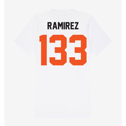 Oklahoma State - NCAA Wrestling : Ronnie Ramirez - Women's V-Neck T-Shirt-1