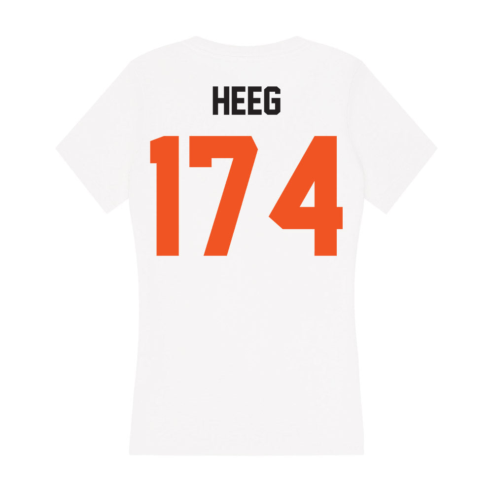 Oklahoma State - NCAA Wrestling : AJ Heeg - Women's V-Neck T-Shirt-1