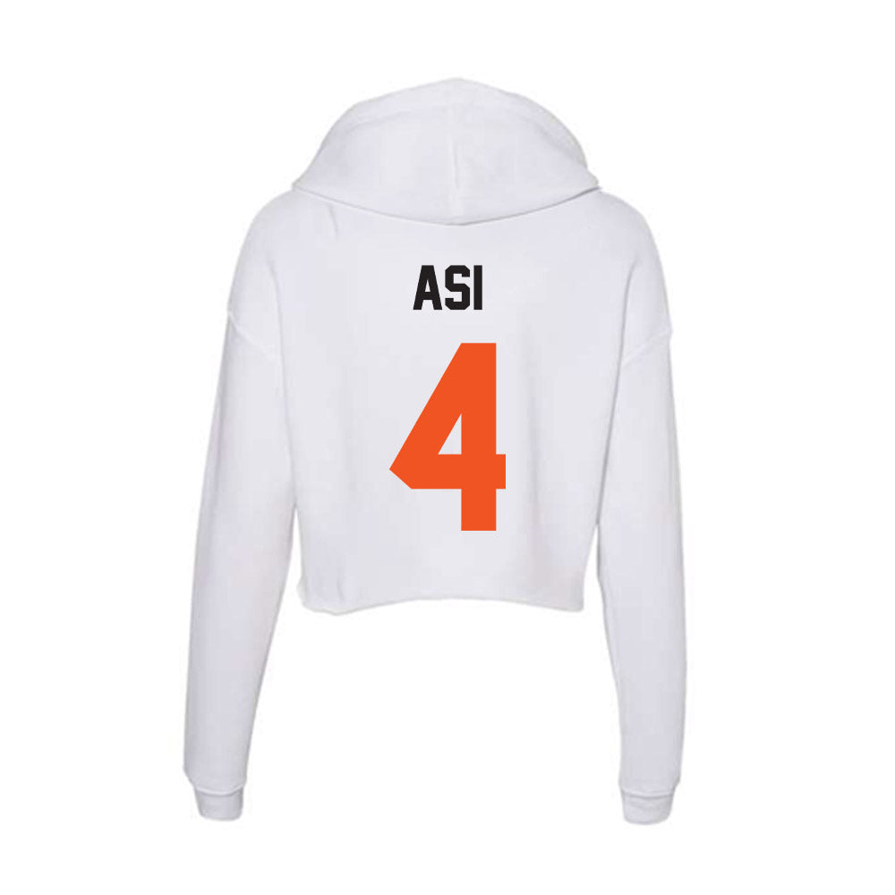 Oklahoma State - NCAA Women's Basketball : Anna Gret Asi - Women's Crop Fleece Hoodie-1