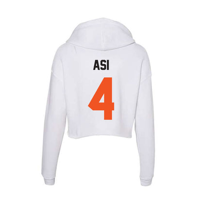 Oklahoma State - NCAA Women's Basketball : Anna Gret Asi - Women's Crop Fleece Hoodie-1