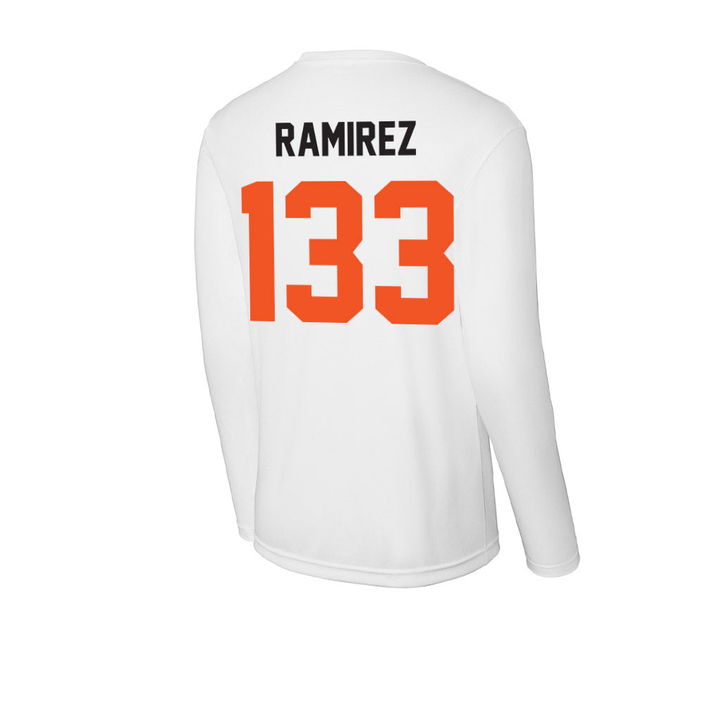 Oklahoma State - NCAA Wrestling : Ronnie Ramirez - Activewear Long Sleeve T-Shirt-1