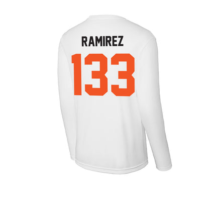 Oklahoma State - NCAA Wrestling : Ronnie Ramirez - Activewear Long Sleeve T-Shirt-1