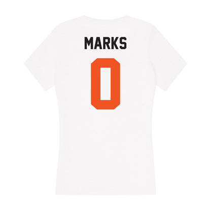 Oklahoma State - NCAA Women's Soccer : Logan Marks - Women's V-Neck T-Shirt-1