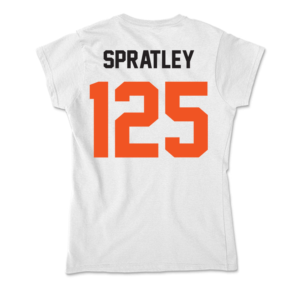 Oklahoma State - NCAA Wrestling : Troy Spratley - Soft Style Women’s T-Shirt-1