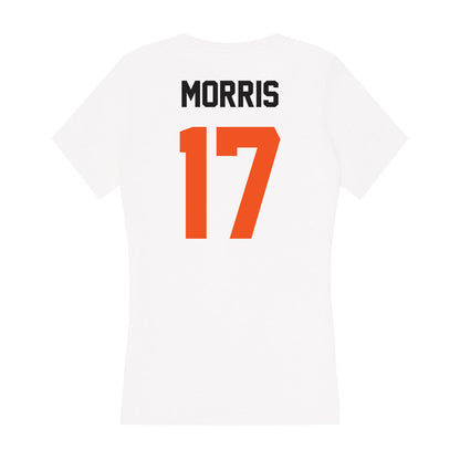 Oklahoma State - NCAA Women's Soccer : Reganne Morris - Women's V-Neck T-Shirt-1