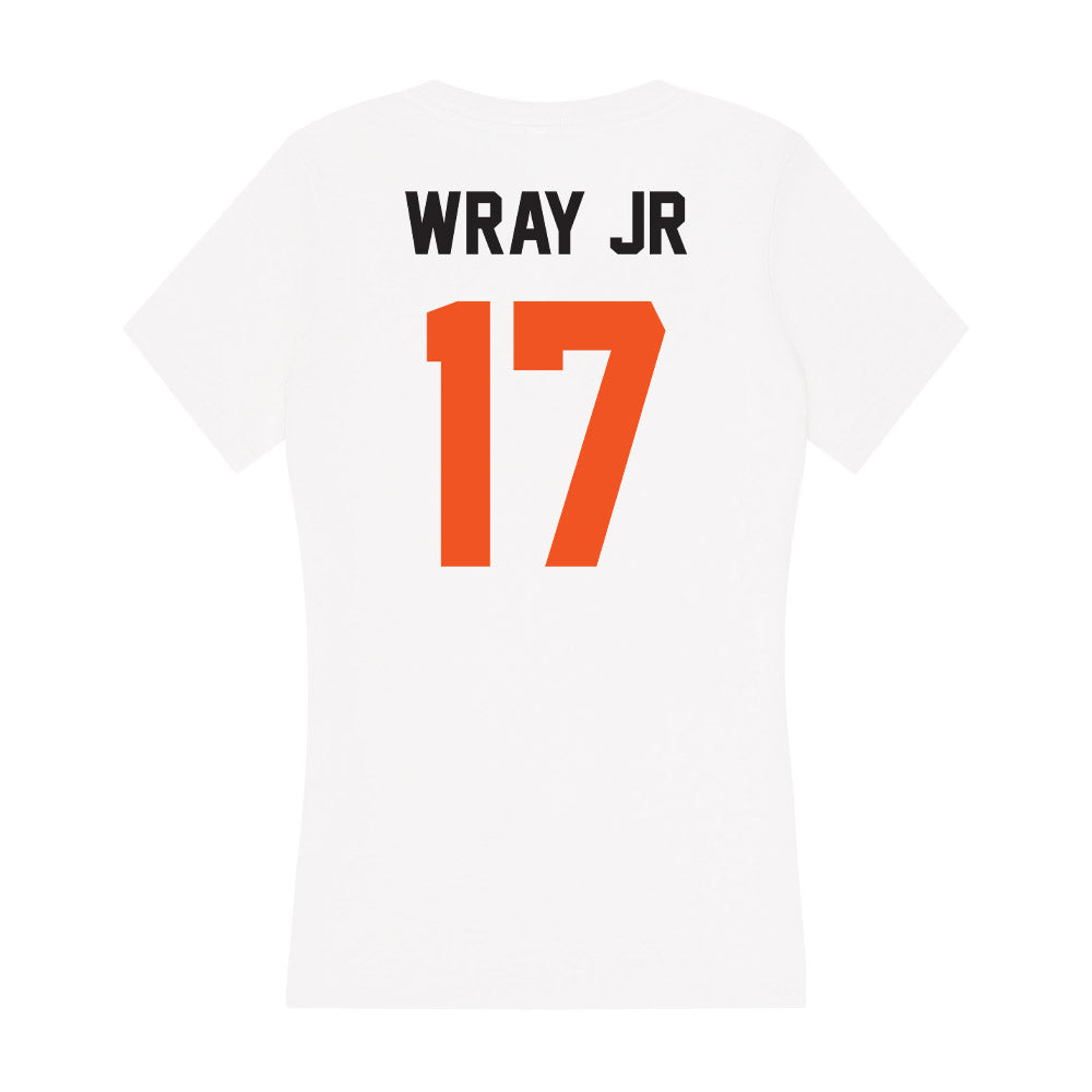 Oklahoma State - NCAA Football : Tywon Wray Jr - Women's V-Neck T-Shirt-1