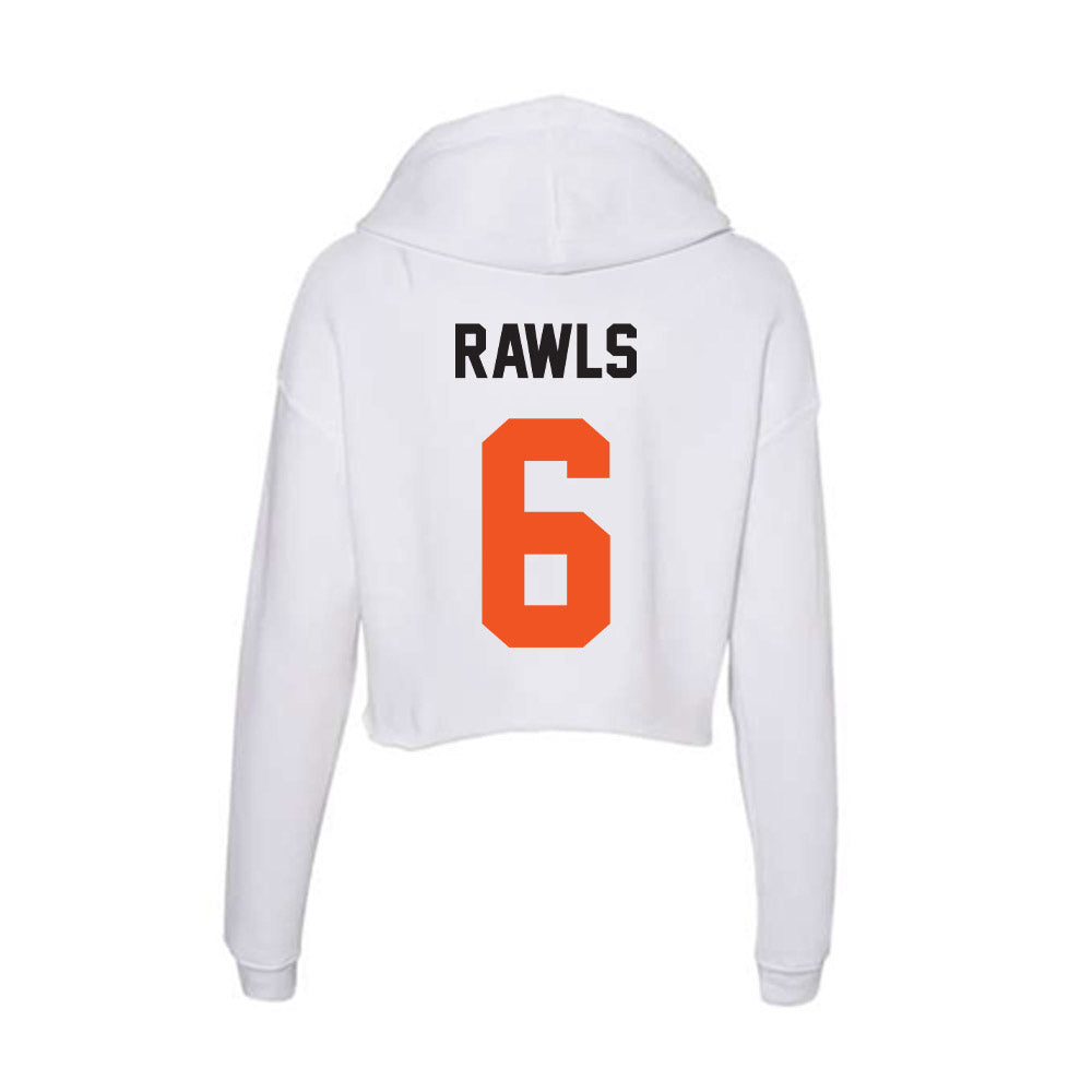 Oklahoma State - NCAA Football : Brandon Rawls - Women's Crop Fleece Hoodie-1
