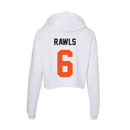 Oklahoma State - NCAA Football : Brandon Rawls - Women's Crop Fleece Hoodie-1