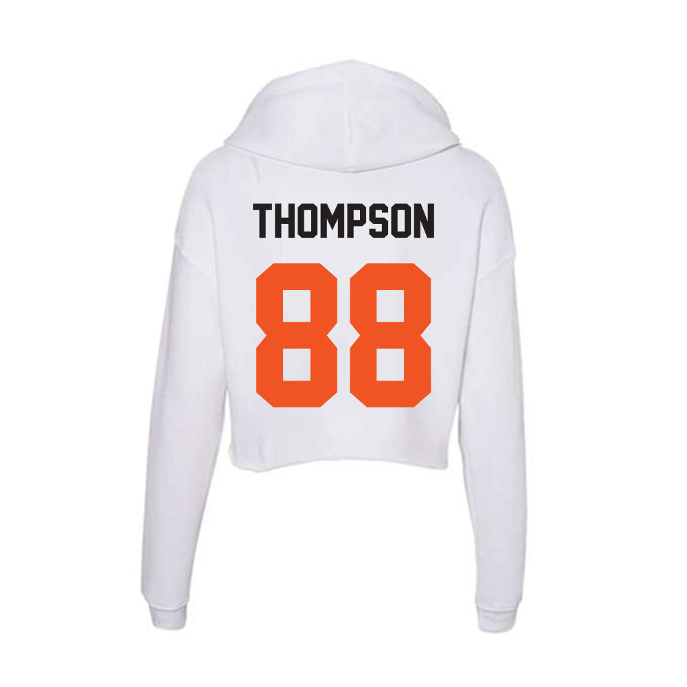 Oklahoma State - NCAA Football : Heston Thompson - Women's Crop Fleece Hoodie-1