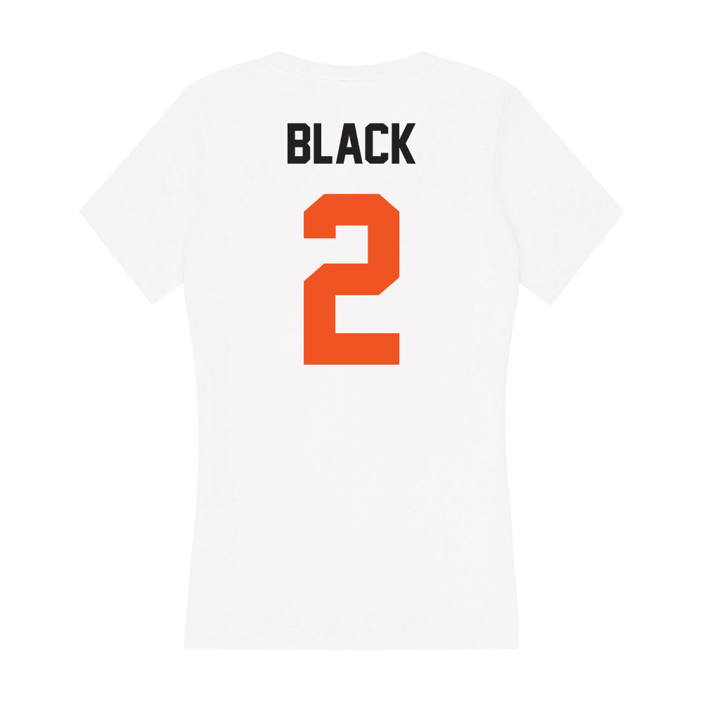 Oklahoma State - NCAA Football : Korie Black - Women's V-Neck T-Shirt-1