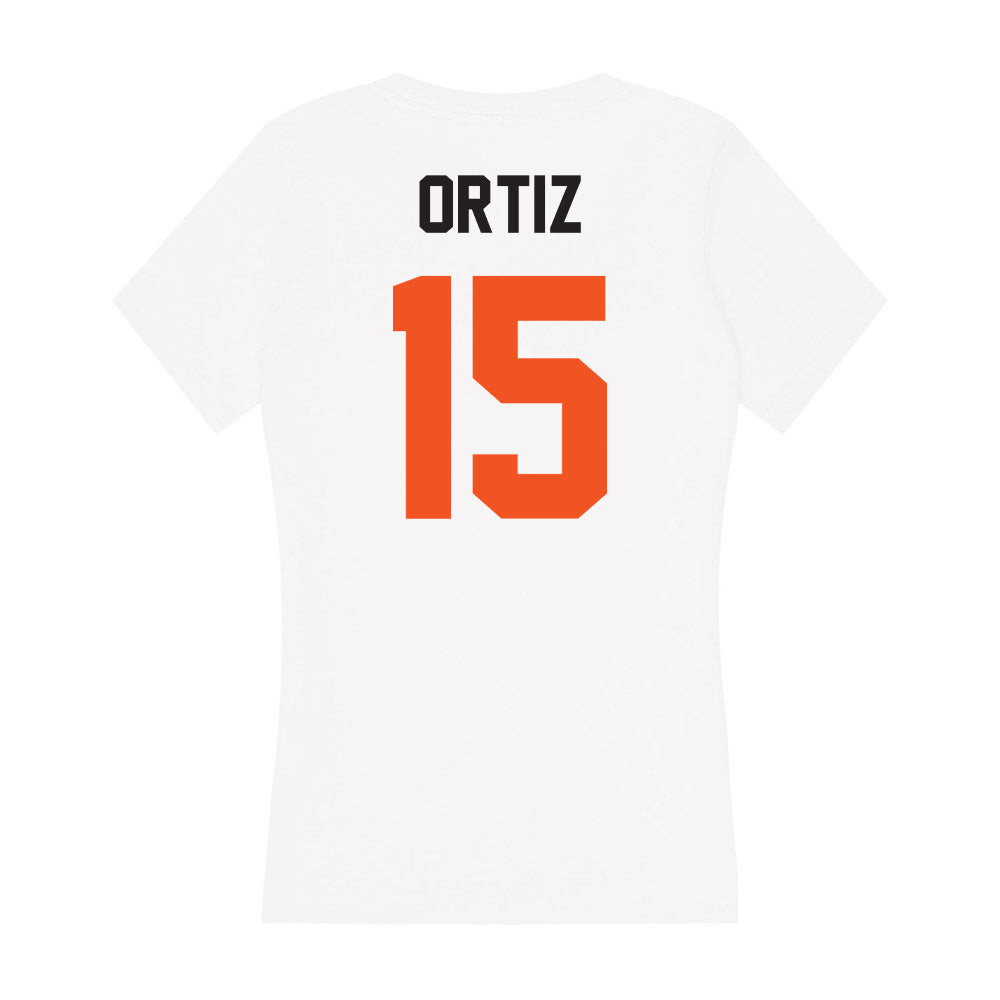 Oklahoma State - NCAA Baseball : Avery Ortiz - Women's V-Neck T-Shirt-1