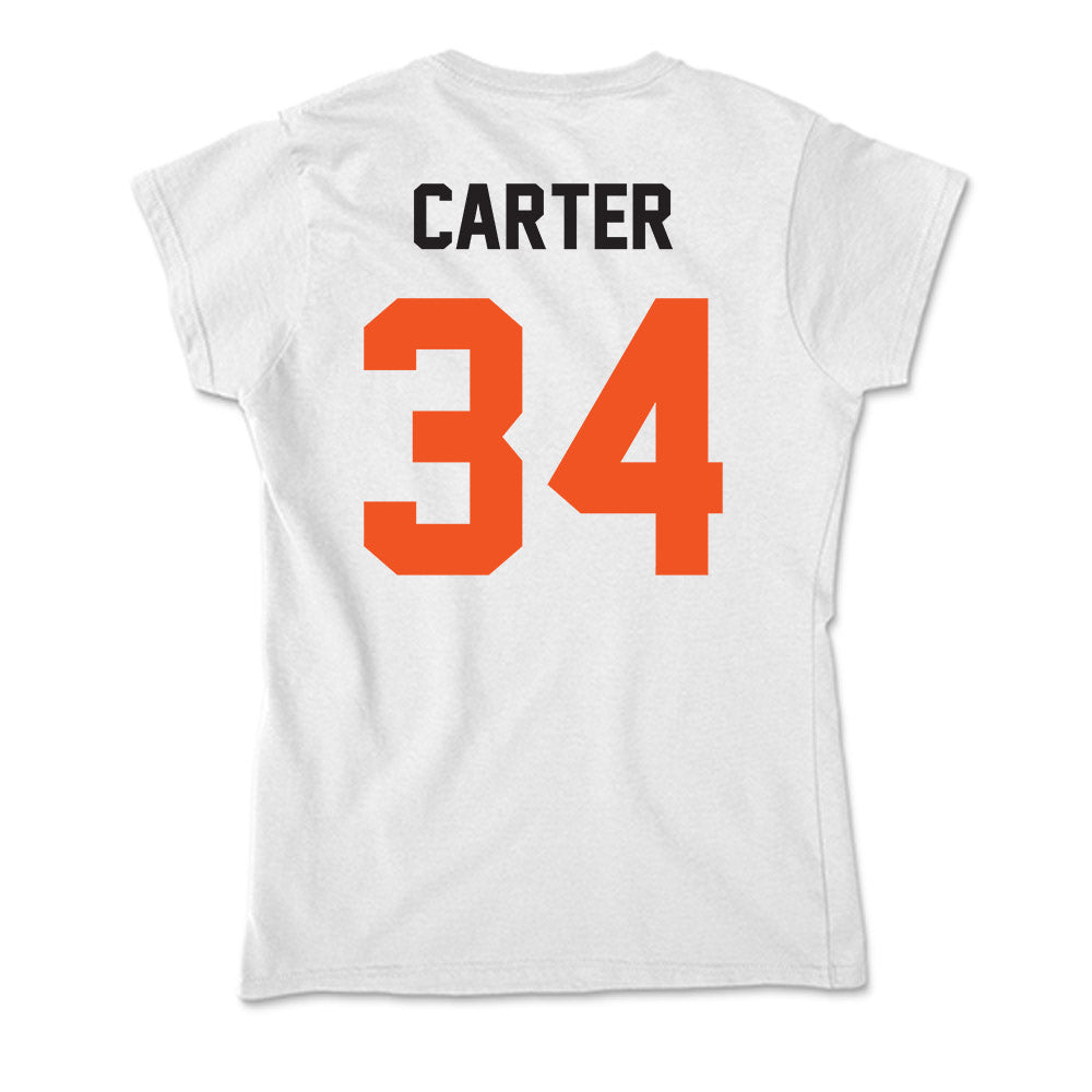 Oklahoma State - NCAA Baseball : Charlie Carter - Soft Style Women’s T-Shirt-1