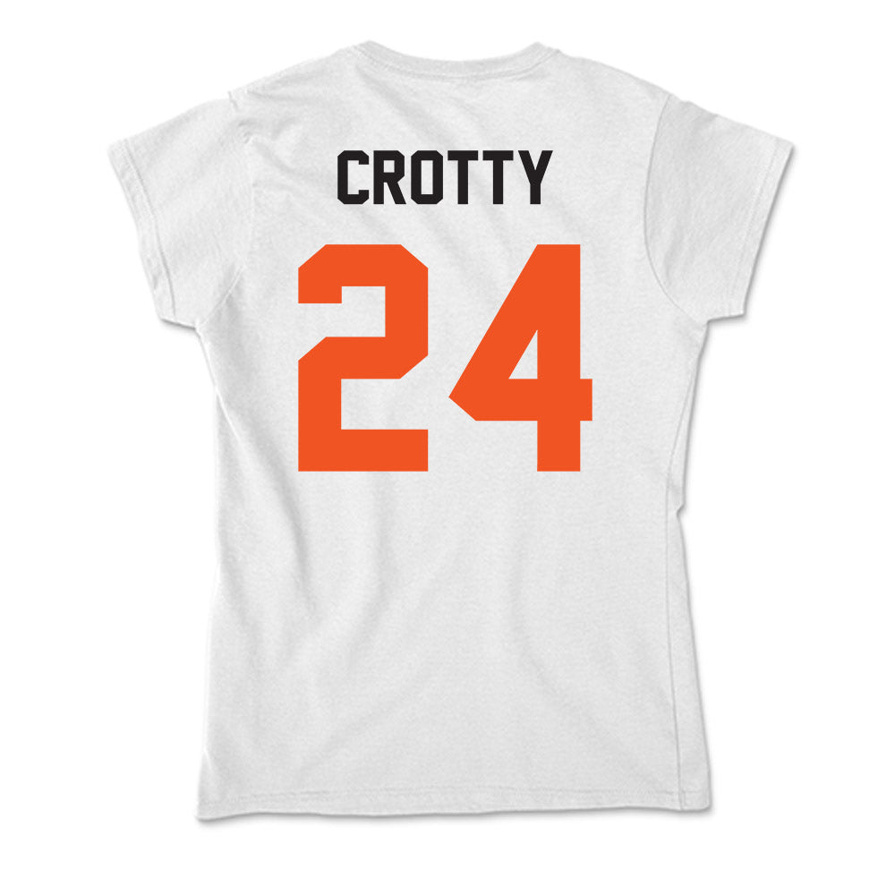 Oklahoma State - NCAA Men's Basketball : Ryan Crotty - Soft Style Women’s T-Shirt-1