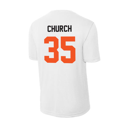 Oklahoma State - NCAA Men's Basketball : Weston Church - Activewear T-shirt