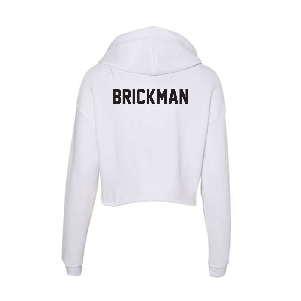 Oklahoma State - NCAA Women's Cross Country : Cayden Brickman - Women's Crop Fleece Hoodie-1