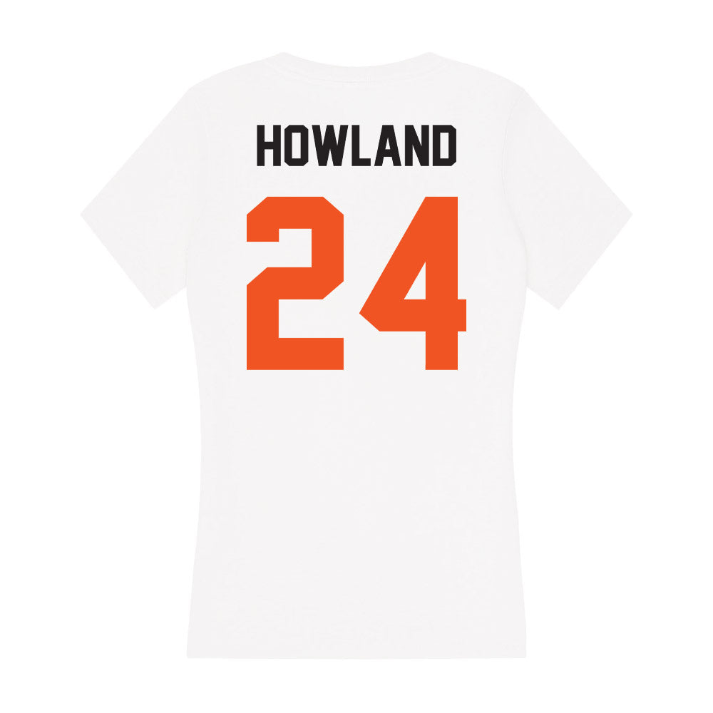 Oklahoma State - NCAA Football : Trent Howland - Women's V-Neck T-Shirt-1