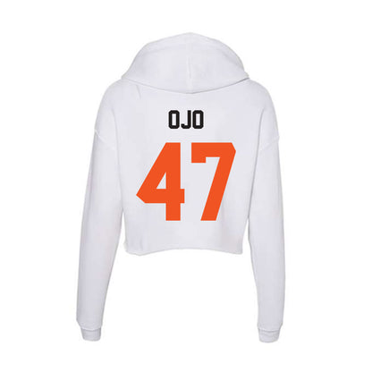 Oklahoma State - NCAA Football : Patrick Ojo - Women's Crop Fleece Hoodie-1