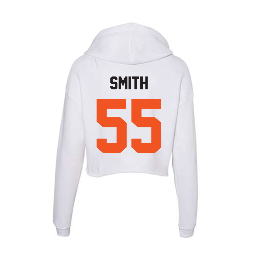 Oklahoma State - NCAA Men's Basketball : CJ Smith - Women's Crop Fleece Hoodie-1