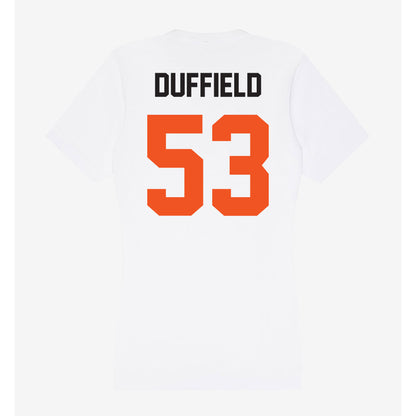 Oklahoma State - NCAA Football : Jaxson Duffield - Women's V-Neck T-Shirt-1