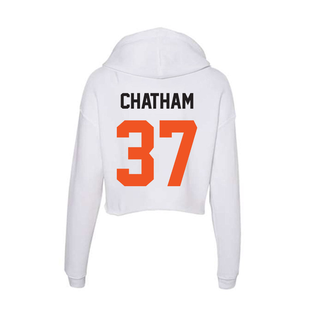 Oklahoma State - NCAA Equestrian : Kate Chatham - Women's Crop Fleece Hoodie-1