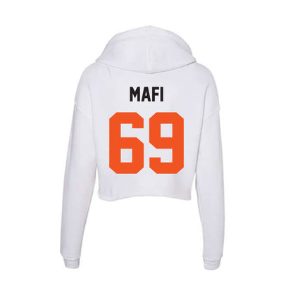 Oklahoma State - NCAA Football : Nuku Mafi - Women's Crop Fleece Hoodie-1