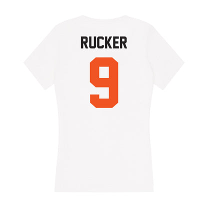 Oklahoma State - NCAA Football : Trey Rucker - Women's V-Neck T-Shirt-1