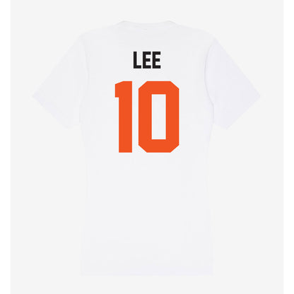 Oklahoma State - NCAA Women's Soccer : Alexis Lee - Women's V-Neck T-Shirt-1