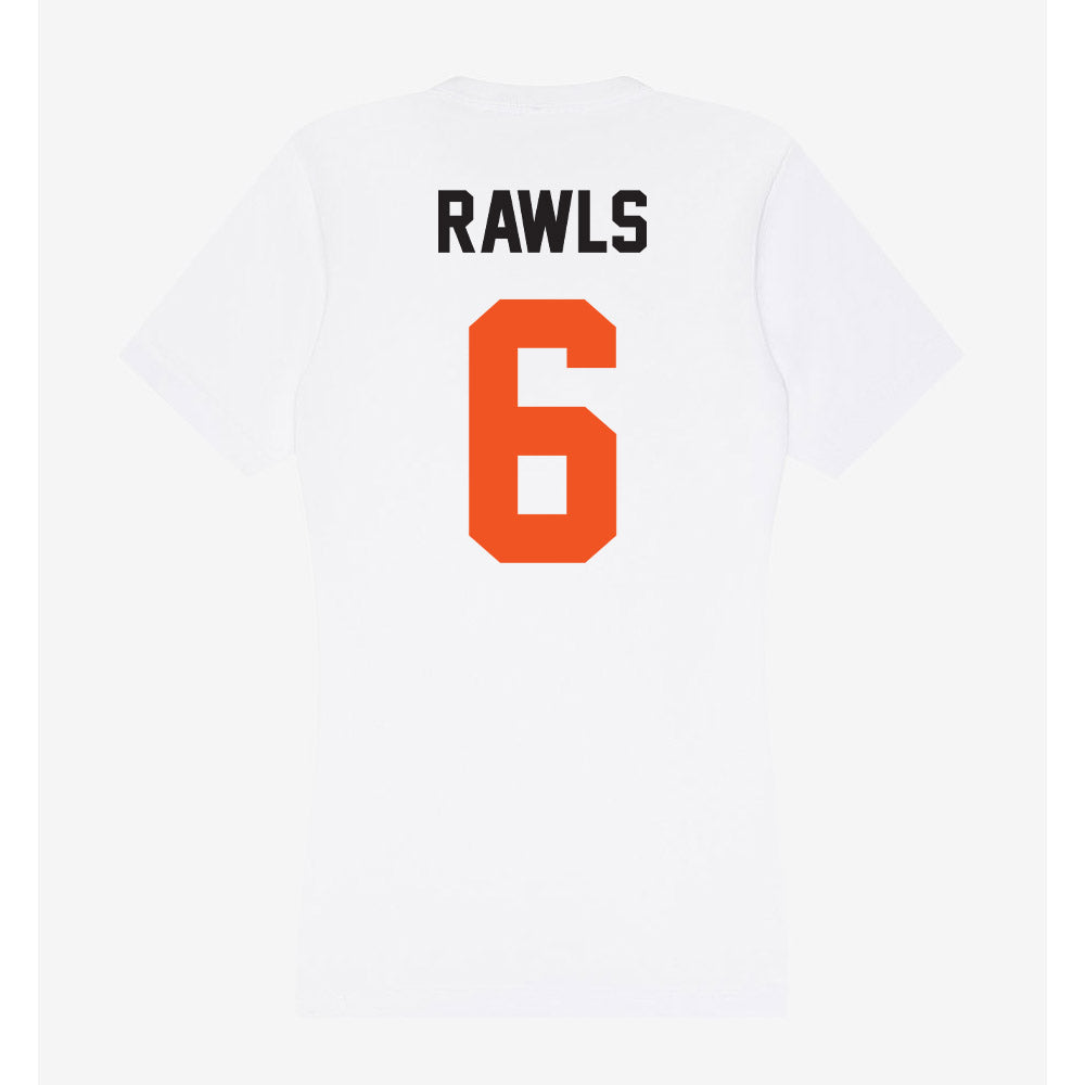 Oklahoma State - NCAA Football : Brandon Rawls - Women's V-Neck T-Shirt-1