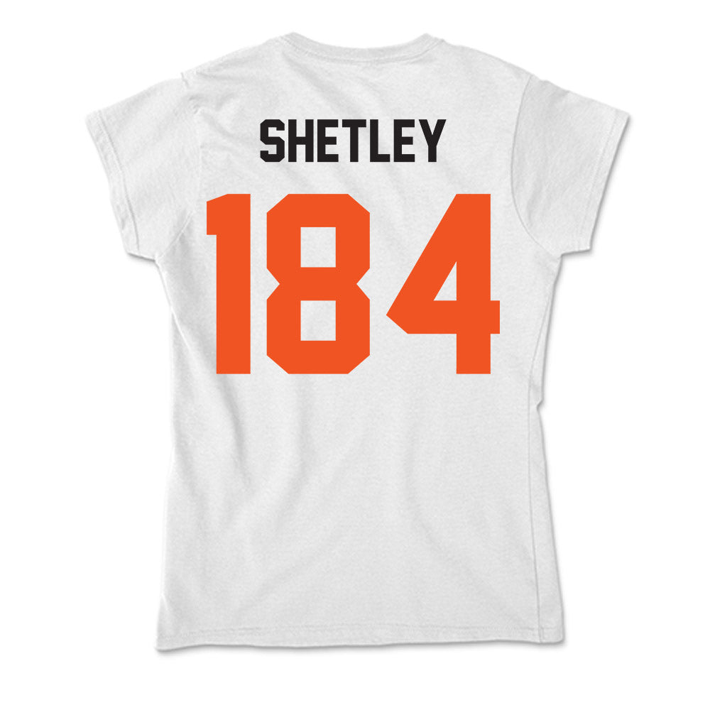 Oklahoma State - NCAA Wrestling : Evan Shetley - Soft Style Women’s T-Shirt-1