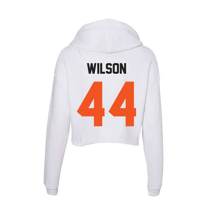 Oklahoma State - NCAA Women's Soccer : Kynlie Wilson - Women's Crop Fleece Hoodie-1