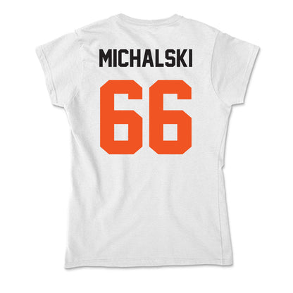 Oklahoma State - NCAA Football : Joe Michalski - Soft Style Women’s T-Shirt-1