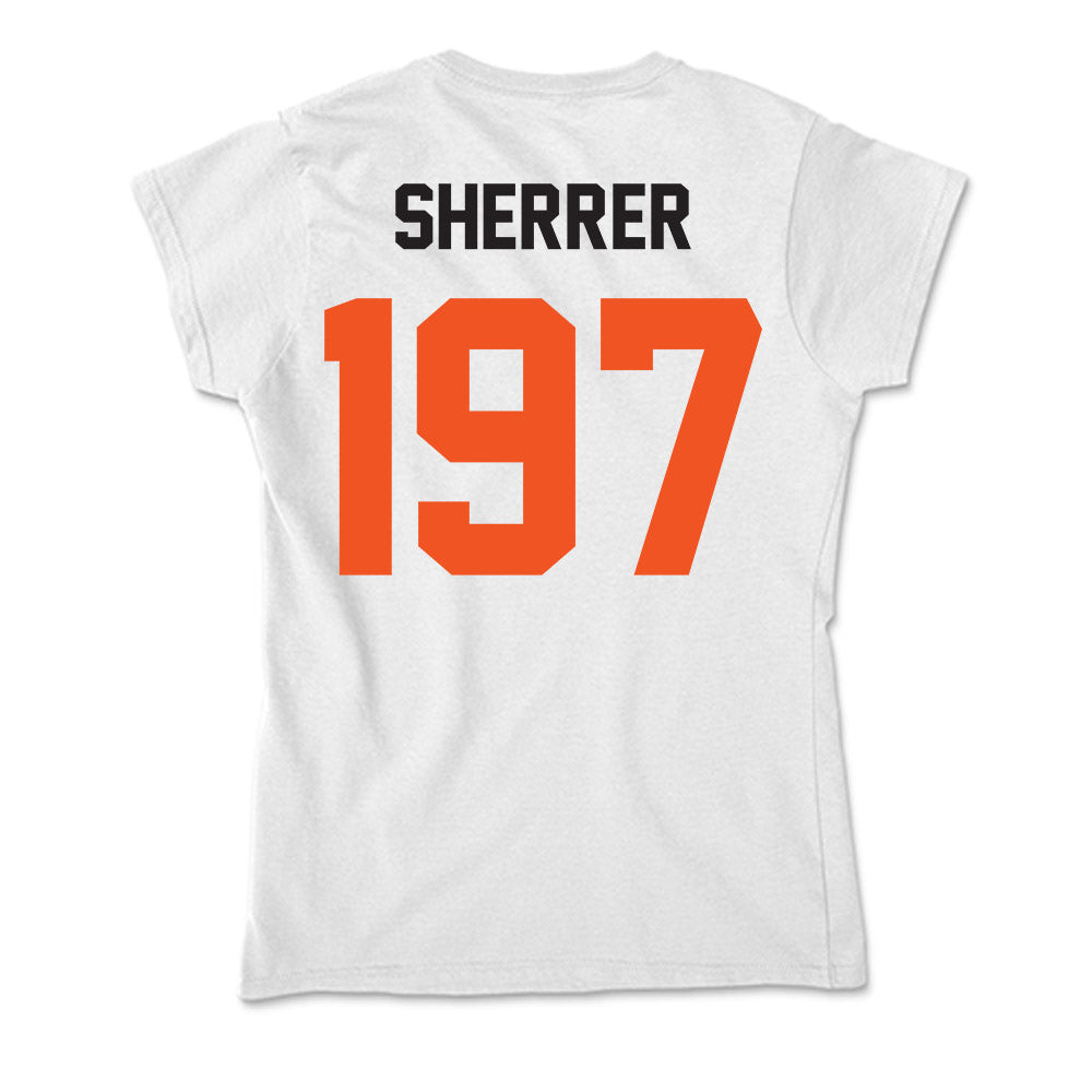 Oklahoma State - NCAA Wrestling : Samuel Sherrer - Soft Style Women’s T-Shirt-1