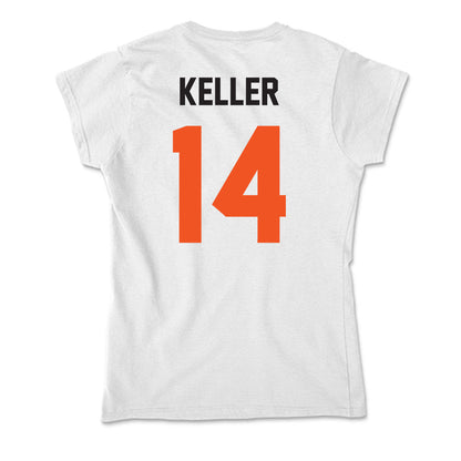 Oklahoma State - NCAA Men's Basketball : Jamyron Keller - Soft Style Women’s T-Shirt-1