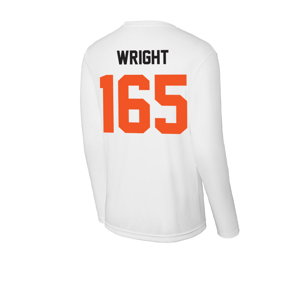 Oklahoma State - NCAA Wrestling : Jaxen Wright - Activewear Long Sleeve T-Shirt