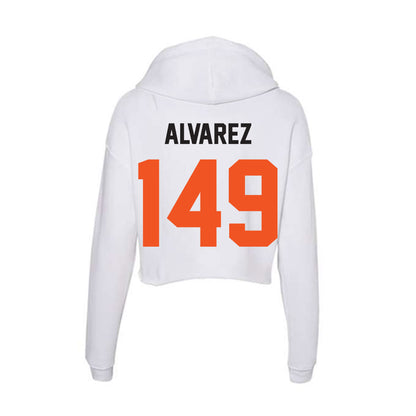 Oklahoma State - NCAA Wrestling : Samuel Alvarez - Women's Crop Fleece Hoodie-1