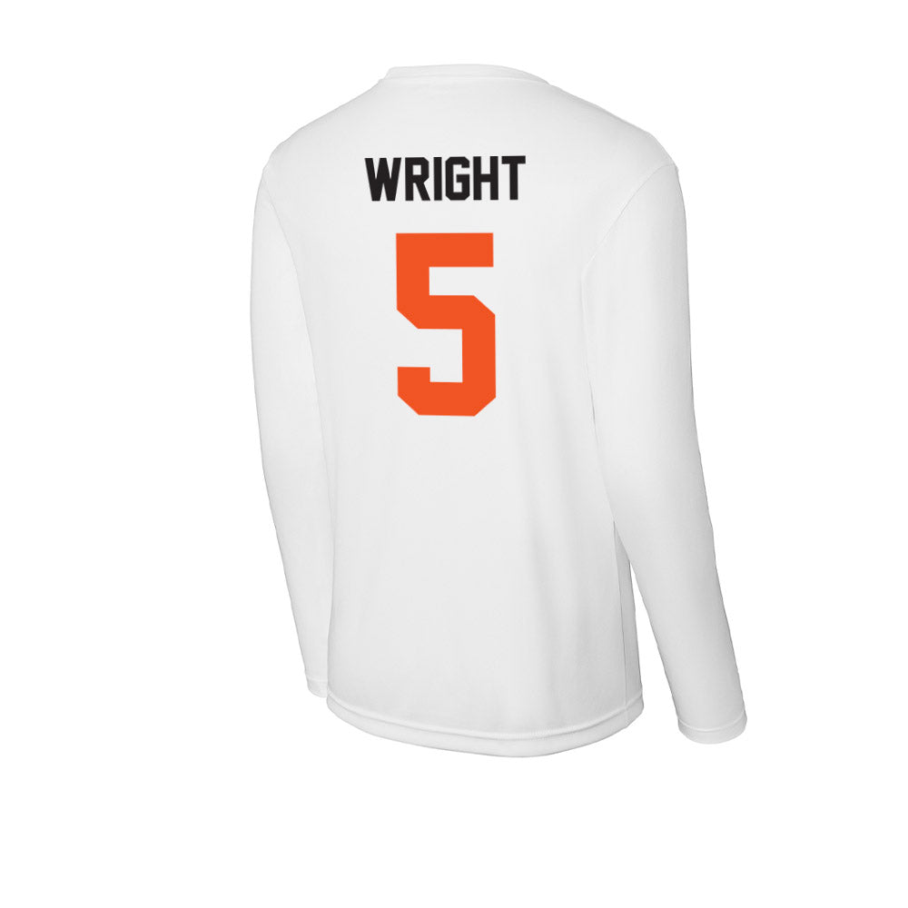 Oklahoma State - NCAA Women's Soccer : Chloe Wright - Activewear Long Sleeve T-Shirt