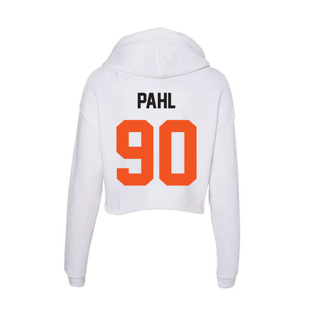 Oklahoma State - NCAA Football : Wes Pahl - Women's Crop Fleece Hoodie-1