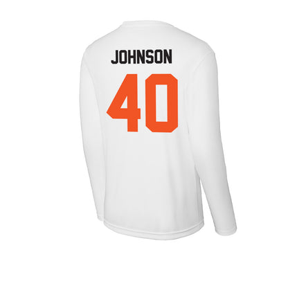 Oklahoma State - NCAA Baseball : Cole Johnson - Activewear Long Sleeve T-Shirt