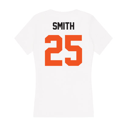 Oklahoma State - NCAA Women's Basketball : Alexia Smith - Women's V-Neck T-Shirt-1