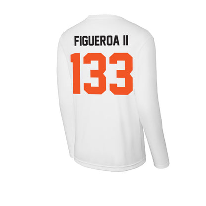Oklahoma State - NCAA Wrestling : Richard Figueroa II - Activewear Long Sleeve T-Shirt-1