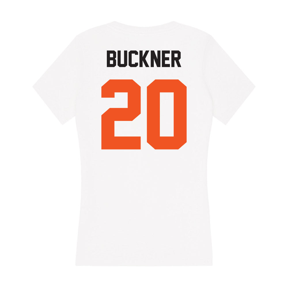 Oklahoma State - NCAA Football : Desean Buckner - Women's V-Neck T-Shirt-1