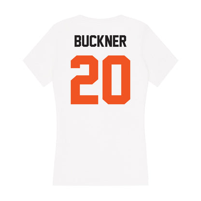 Oklahoma State - NCAA Football : Desean Buckner - Women's V-Neck T-Shirt-1