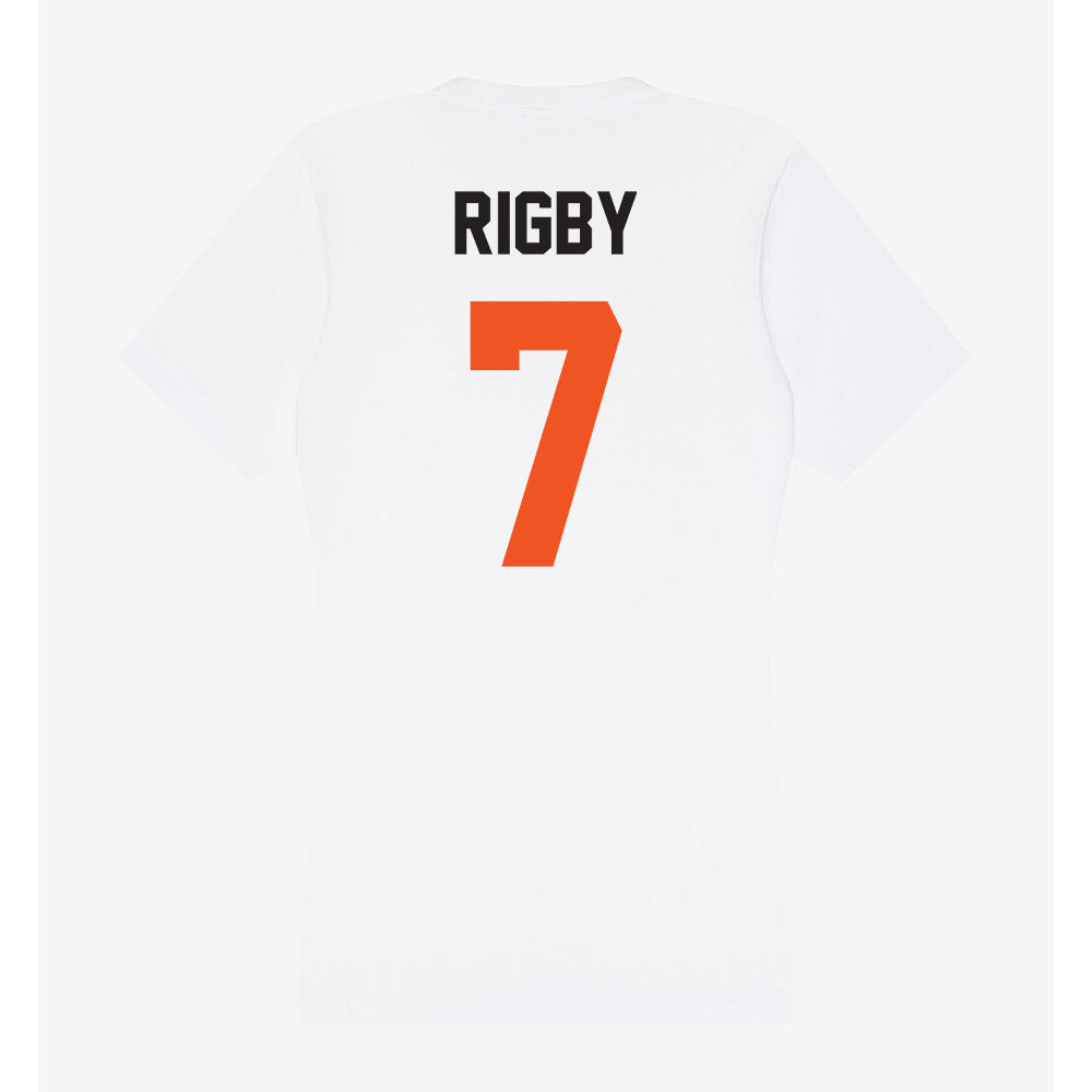 Oklahoma State - NCAA Football : Shamar Rigby - Women's V-Neck T-Shirt-1