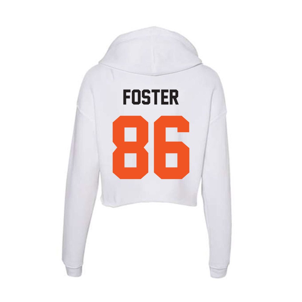 Oklahoma State - NCAA Football : Tyler Foster - Women's Crop Fleece Hoodie-1