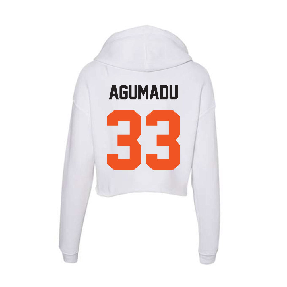 Oklahoma State - NCAA Football : Jonathan Agumadu - Women's Crop Fleece Hoodie-1